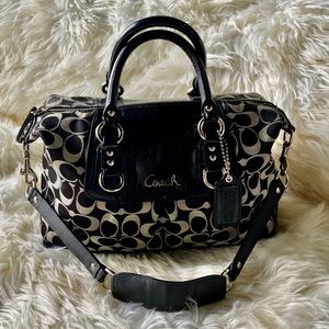 Coach 2 Way Black Bag